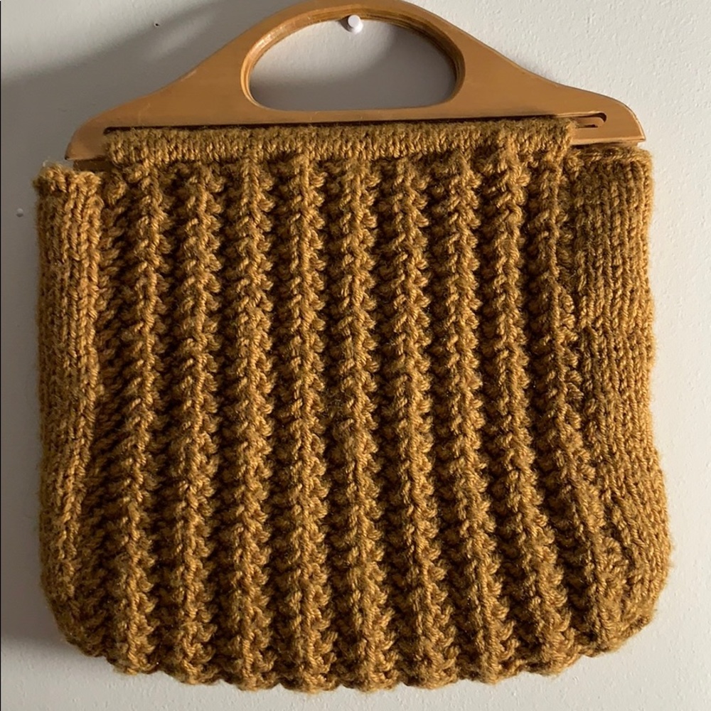Vintage Handmade Knit Bag - Picture 3 of 4